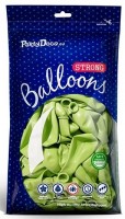 Vorschau: 10 Partystar metallic Ballons maigrün 30cm