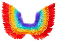 Alana colorido resplandor de alas de colores