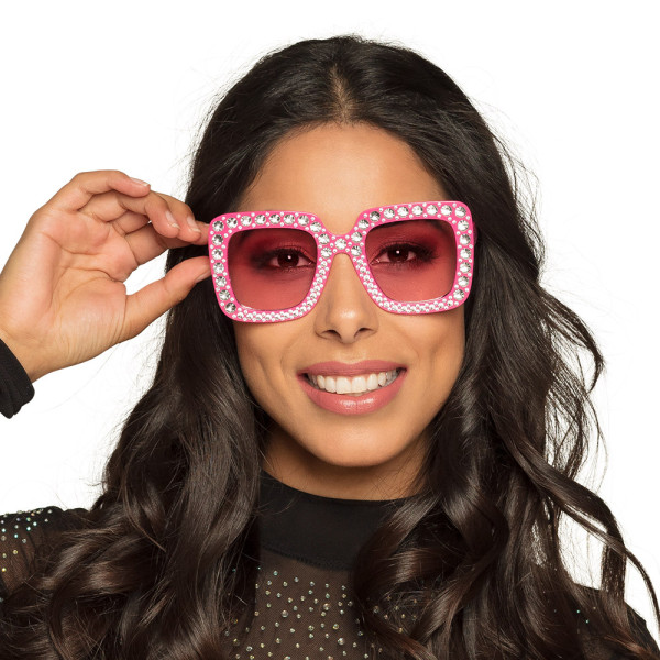 Party glasses Bling Bling pink