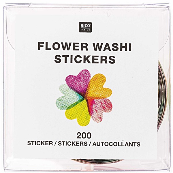 Buntes Blüten FSC Washi Tape