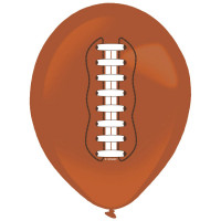 6 fodbold latex balloner 27,5 cm