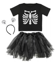 Preview: Small skeleton child costume 3-piece