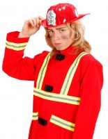 Vista previa: Casco de bomberos equipo de rescate rojo para adulto