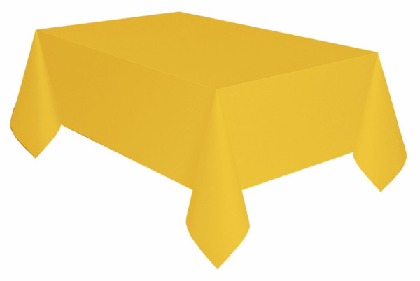 Sunny yellow eco tablecloth 2.74m
