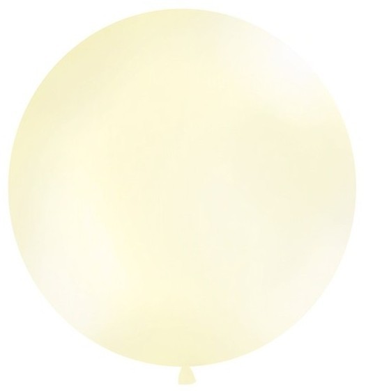 XXL metallic balloon party giant cream 1m