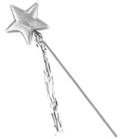Preview: Fairy wand with star silver