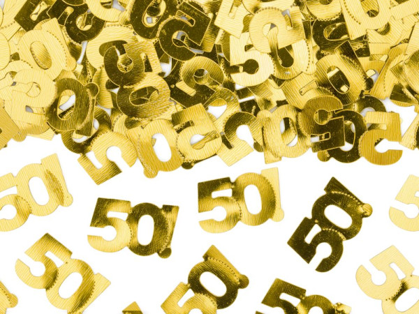 Decorazione dorata per il 50° compleanno 15 g