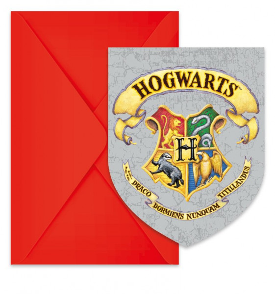 Magical Hogwarts FSC invitation card