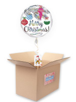 Holo Christmas Folienballon 43cm