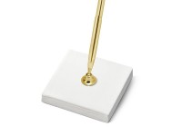 Preview: Cream colored pen holder with gold pen
