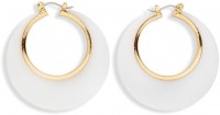 Preview: White and gold 1960s earrings