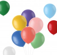50 colored latex balloons Color Festival 33cm