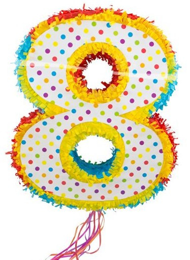 Piñata colorido número 8