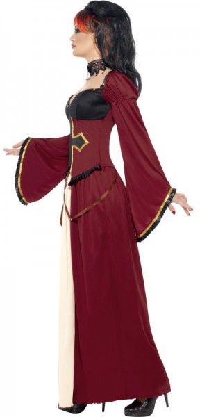 Gotisk dame middelalderlig kappe damer vampyr prinsesse 2