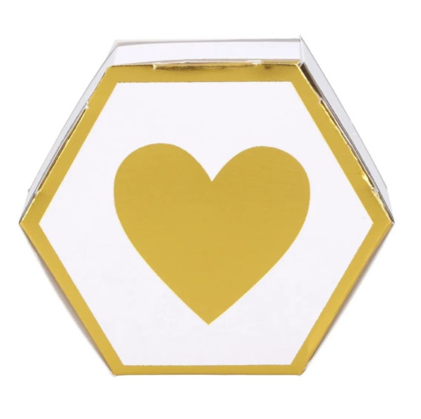 8 Golden Heart gift boxes
