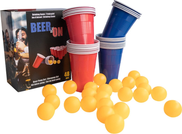 Bier Pong Partyspiel 48-teilig