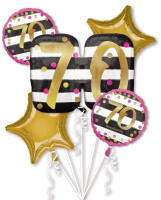 5-delt ballonsæt 70-års fødselsdag