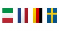 Catena di bandiere europee 10m