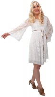 Oversigt: Hvid blonder kjole Juna