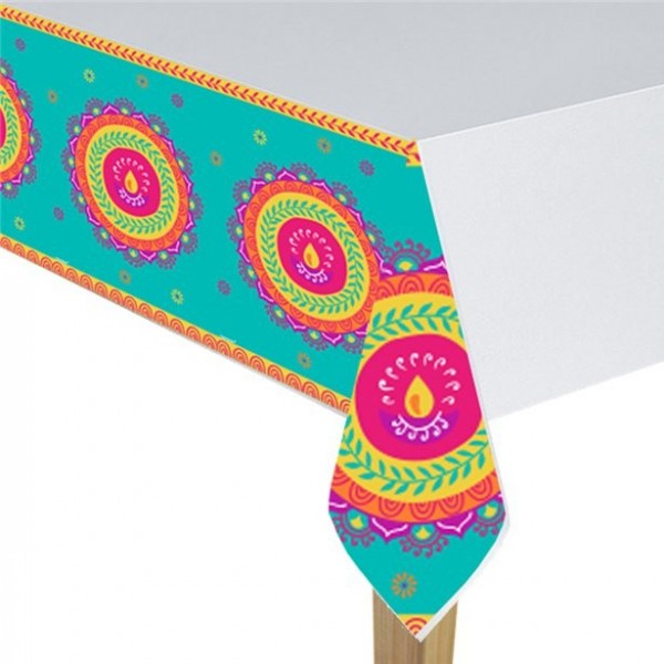 Diwali Kunststoff-Tischdecke 1.37m x 2.59m
