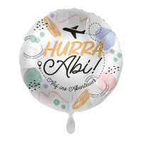 Vorschau: Folienballon Hurra Abi 43cm