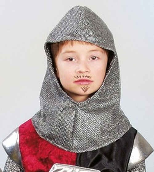 Children's knight hood in chain optics