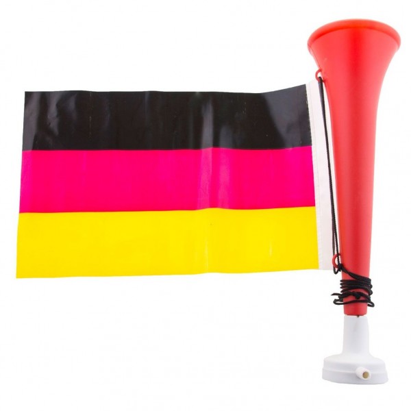 Duitsland fan-draver met vlag
