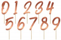 Vorschau: Rosy Blush Tortendeko Zahlen 15 x 9cm