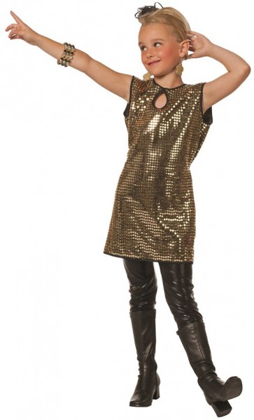 Gold & Shining party dress for children