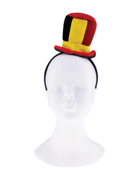 Serre-tête avec chapeau pour fan de la Belgique