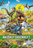Widok: Książeczka z zadaniami domowymi z dinozaurami A5