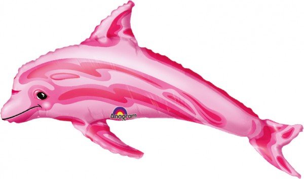 Globo con delfines Marina rosa
