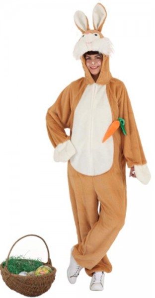 Fluffy Easter bunny costume for women