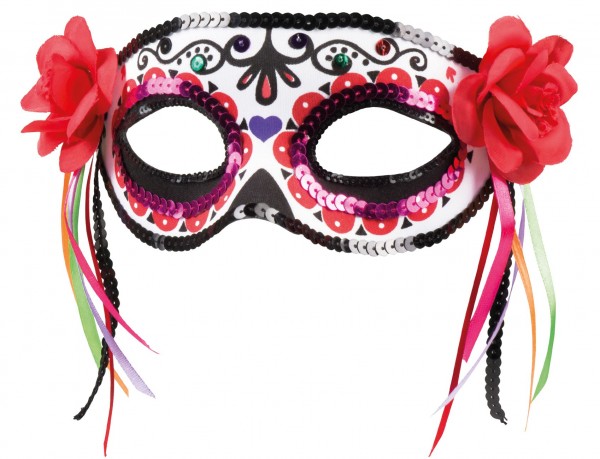 La Paloma Day Of The Dead Half Mask 2