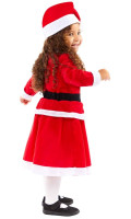 Vista previa: Disfraz de Mini Papá Noel para niña