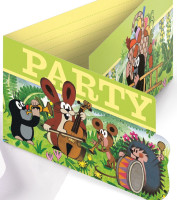 Preview: 8 The Little Mole Invitation Cards PARTY