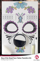 Preview: Day of the dead make up and adhesive tattoo set
