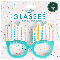 Preview: XX Eco Birthday Cake Fun Glasses