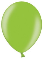 Preview: 10 party star metallic balloons apple green 27cm