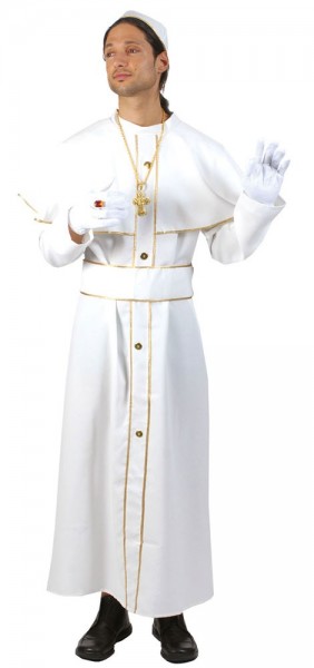 Geistliches Oberhaupt Papst Kostüm