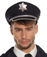 Blaue Polizistin Mütze