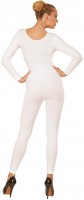 Långärmad bodysuit för kvinnor vit