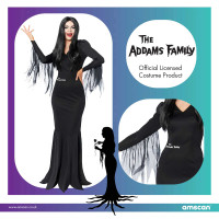 Vista previa: Disfraz de familia de Morticia Addams para mujer
