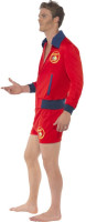 Oversigt: Rød livredder mænds kostume
