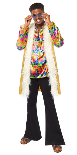 Costume da uomo hippie anni '70 Pete 3