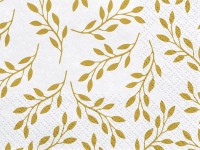 Preview: 20 golden twig napkins 33cm