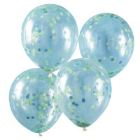 Aperçu: 5 ballons confettis Roarsome Dino 30cm