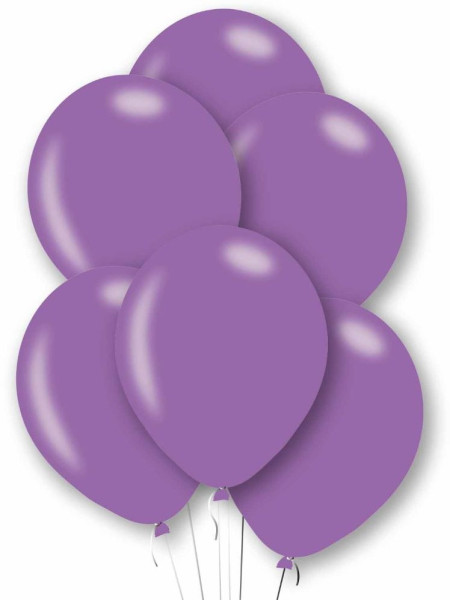 10 purple latex balloons 27.5cm