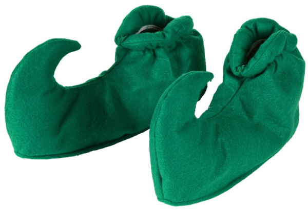 Christmas elf shoe cover green
