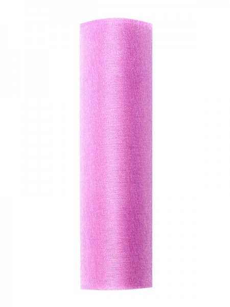 Wstążka ozdobna organza różowa 16 x 90 cm 2